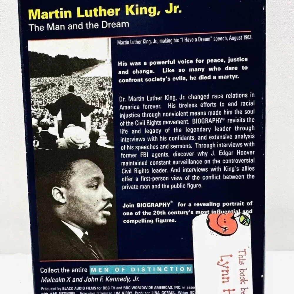 BIOGRAPHY MARTIN LUTHER KING, JR. The Man and the Dream VHS Home Video Tape - Picture 6 of 7